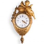 19TH CENT. CARTEL GILT BRONZE