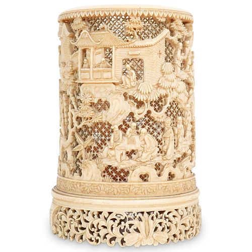 19TH CENT. CHINESE CARVED BONE