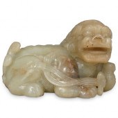 19TH CENT. CHINESE JADE BUDDHI