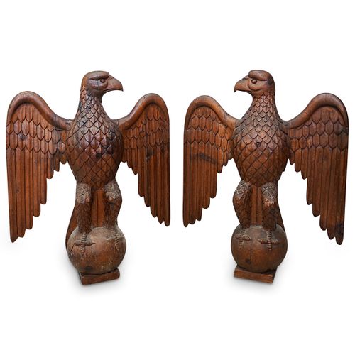19TH CENT. COURTHOUSE CARVED WOODEN