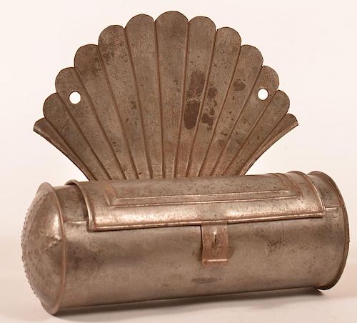 19TH CENT. CYLINDRICAL TIN WALL