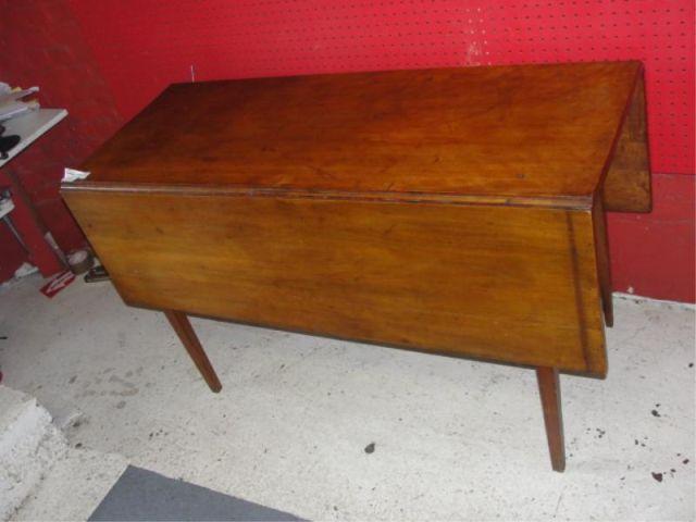 19th Cent Drop Leaf Table. From a