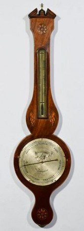 19TH CENT. ENGLISH BANJO BAROM