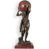 19TH CENT. FRENCH BRONZE "HERC