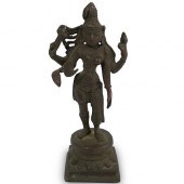 19TH CENT. HINDU BRONZE FIGURE