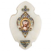 19TH CENT. HOLY WATER FONT WIT