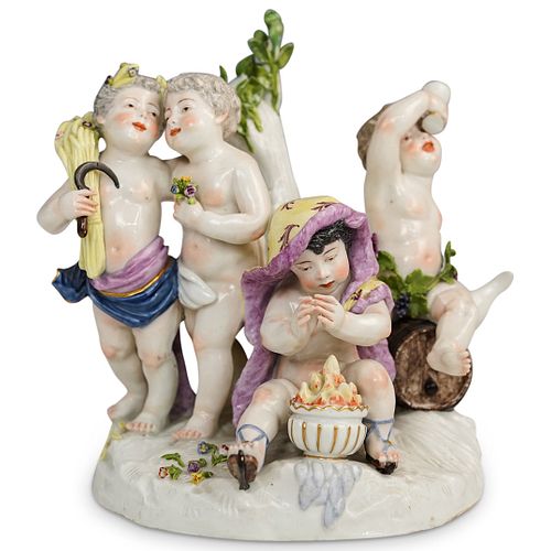 19TH CENT. LUDWIGSBURG PORCELAIN