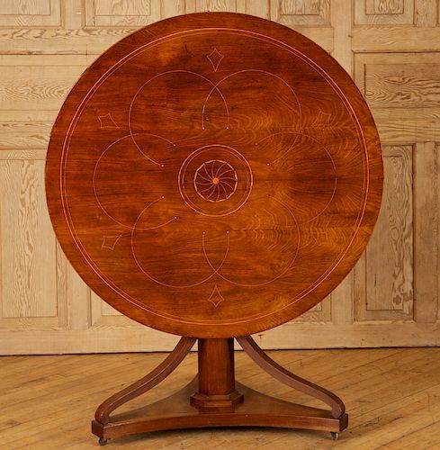 19TH CENT. MAHOGANY TILT TOP