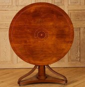 19TH CENT. MAHOGANY TILT TOP B