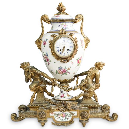 19TH CENT. SEVRES ORMOLU BRONZE