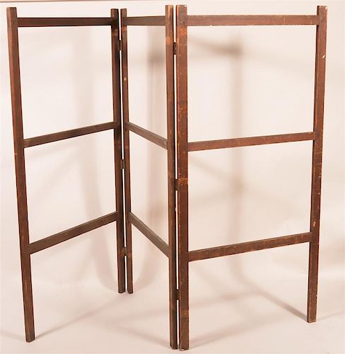 19TH CENT. SOFTWOOD THREE SECTION
