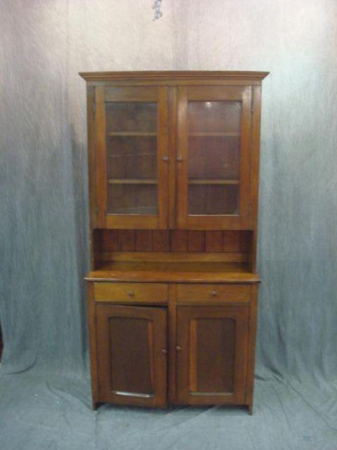 19th Cent Stepback Cabinet. From