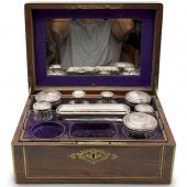 19TH CENT. TRAVELING VANITY BO