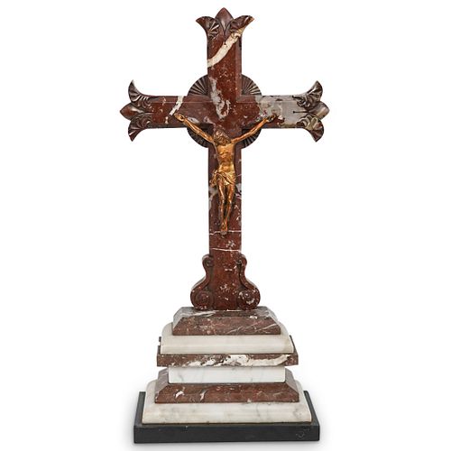 19TH CENT. VICTORIAN RED MARBLE