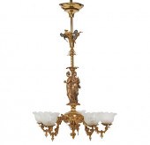 19TH CENTURY AMERICAN GASOLIER