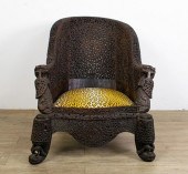 19TH CENTURY ANGLO INDIAN CARV