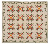 19TH CENTURY APPLIQUE QUILTAme
