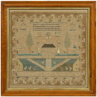 19th century Baltimore sampler,