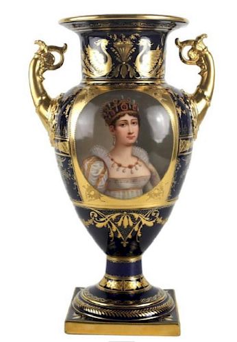 19TH CENTURY BERLIN KPM PORTRAIT