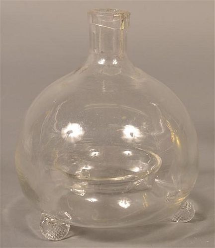 19TH CENTURY BLOWN COLORLESS
