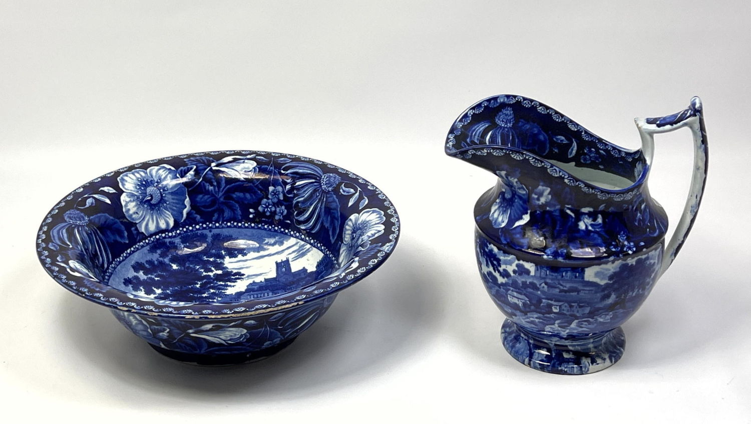 19th Century Blue and white