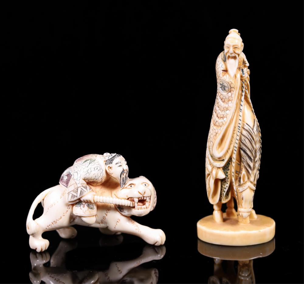 19TH CENTURY BONE CARVED