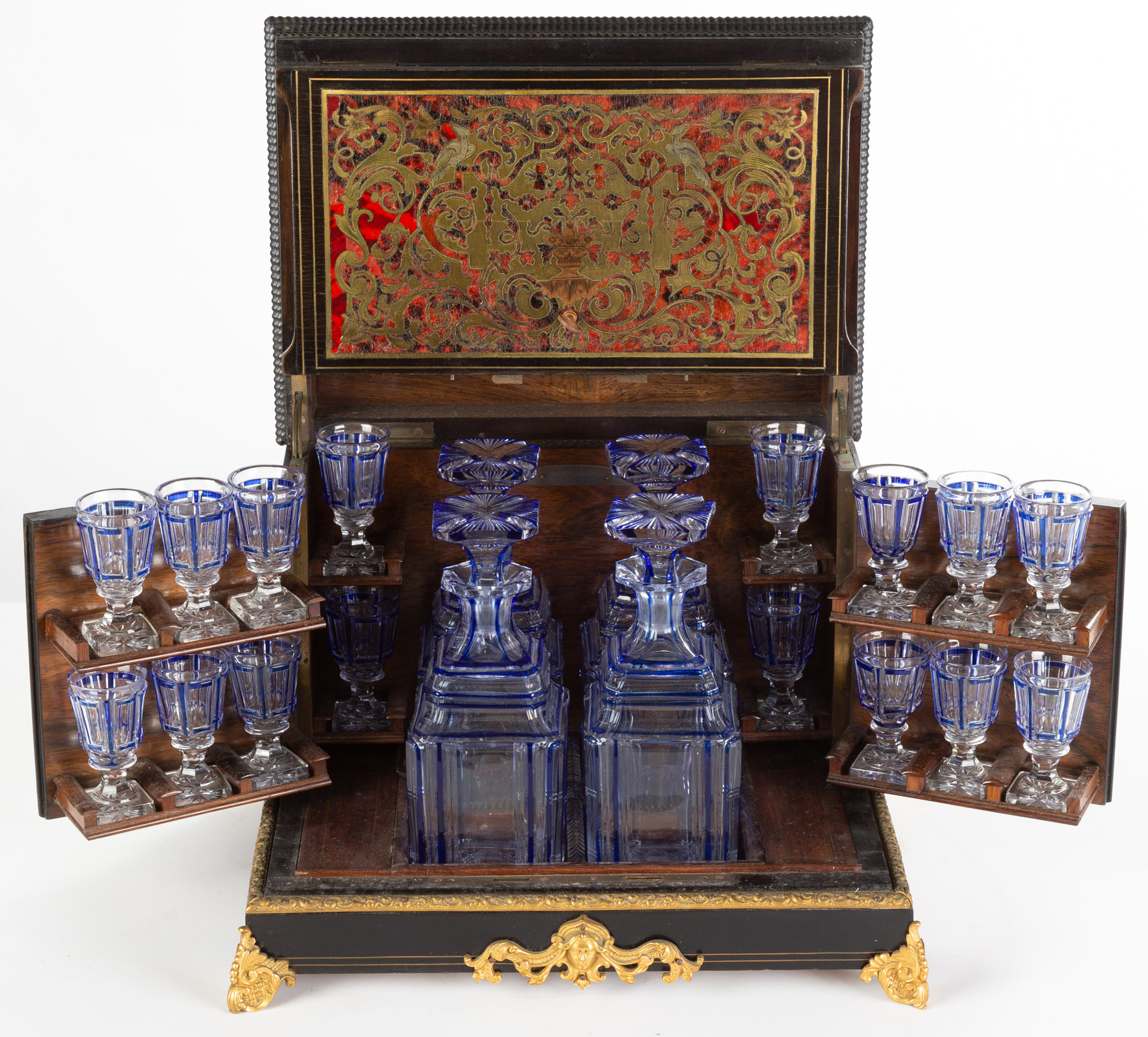 19TH CENTURY BOULLE DECANTER