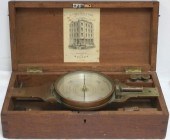 19TH CENTURY BOXED COMPASS. BR