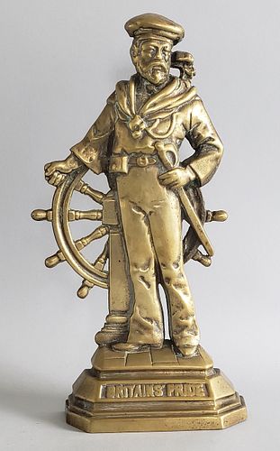 19TH CENTURY BRASS MARINER SAILOR