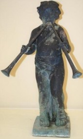 19TH CENTURY BRONZE GARDEN SCU