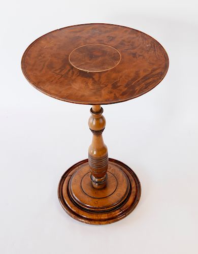 19TH CENTURY BURLWOOD PEDESTAL