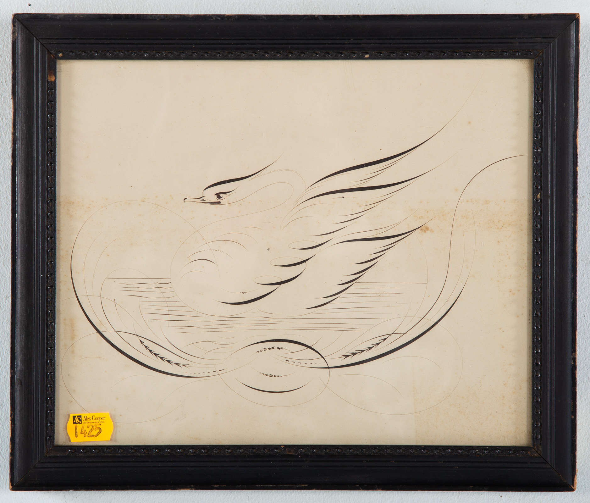 19TH CENTURY CALLIGRAPHY EXERCISE