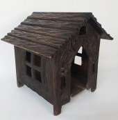 19TH CENTURY CARVED BLACK FORE