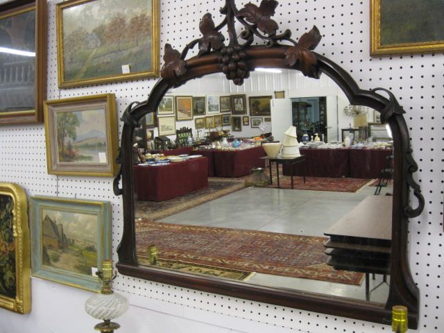 19th Century Carved Mirror grape