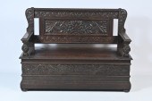 19TH-CENTURY CARVED OAK HALL B