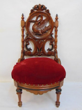 19TH CENTURY CARVED SIDE CHAIR
