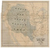 19th century cattle map, "The