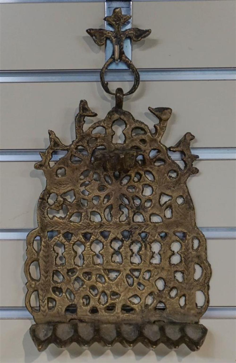 19TH CENTURY CHANUKAH MENORAH OIL