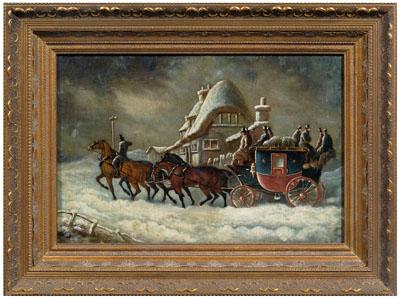 19th century coaching scene