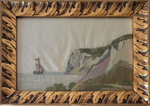 19TH CENTURY COASTAL WOOLWORK