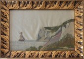 19TH CENTURY COASTAL WOOLWORK