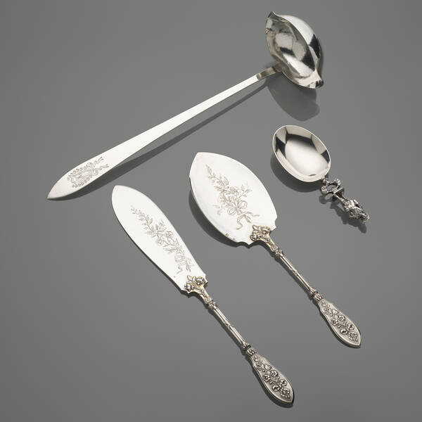 19th Century. Collection of serving