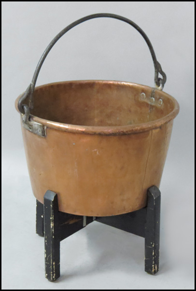 19TH CENTURY COPPER APPLE BUTTER