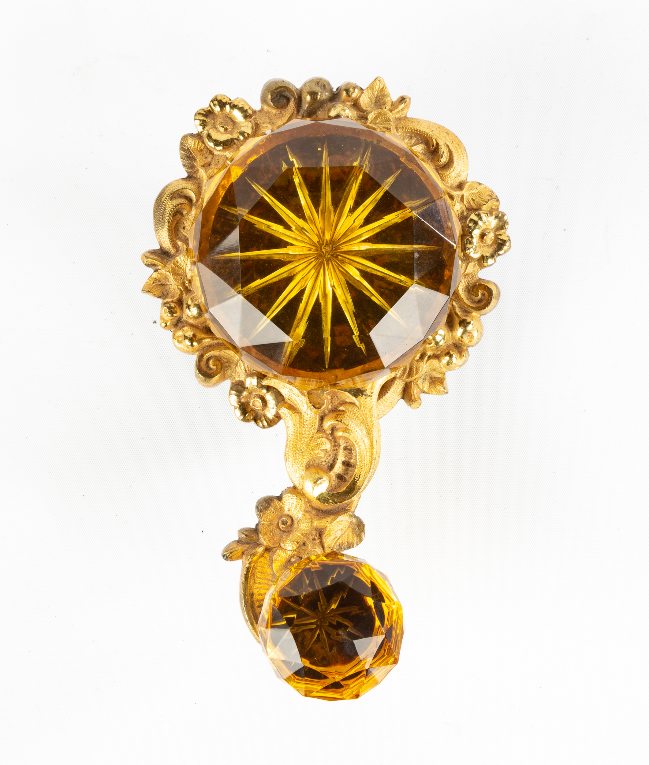 19TH CENTURY CUT GLASS & GILT