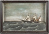 19TH CENTURY DIORAMA OF SAILIN