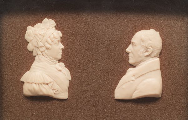 19TH CENTURY DOUBLE WAX PORTRAITS 3
