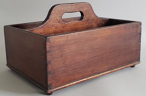 19TH CENTURY DOVETAILED MAHOGANY