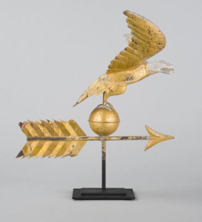 19TH CENTURY EAGLE WEATHERVANEA