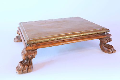 19TH CENTURY ENGLISH BRASS FOOT