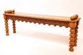 19TH CENTURY ENGLISH OAK SPOOL